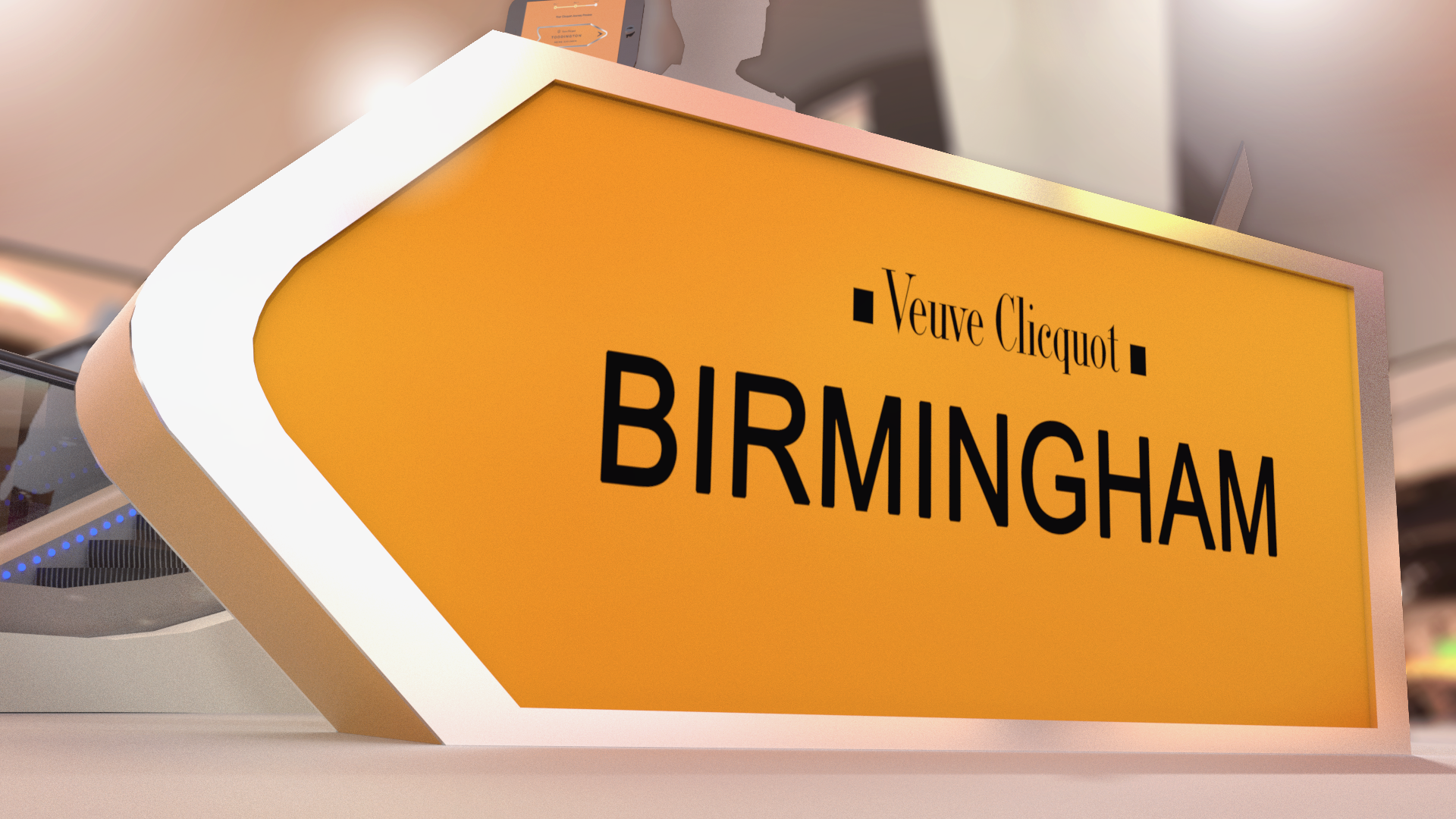 Isolated Manchester retail display 3D model